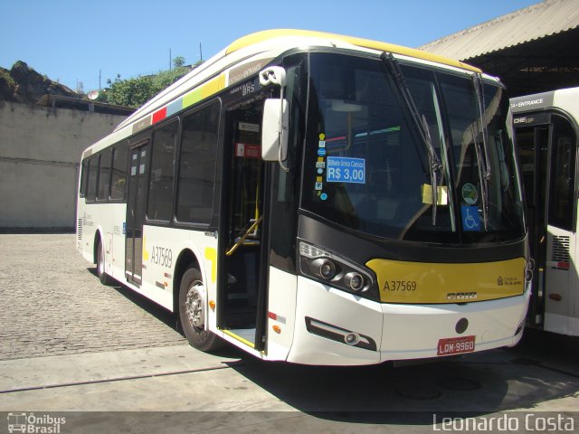 Transportes São Silvestre A37569 na cidade de Rio de Janeiro, Rio de Janeiro, Brasil, por Leonardo Costa. ID da foto: 2445381.