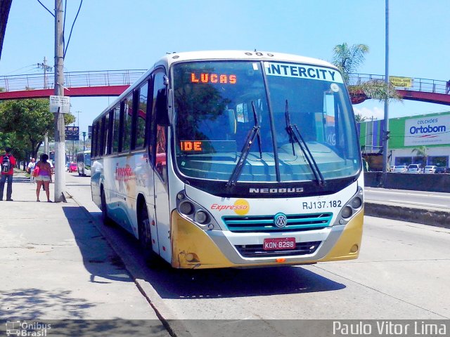 Expresso Mangaratiba RJ 137.182 na cidade de Rio de Janeiro, Rio de Janeiro, Brasil, por Paulo Vitor Lima. Número da foto: #2444355.