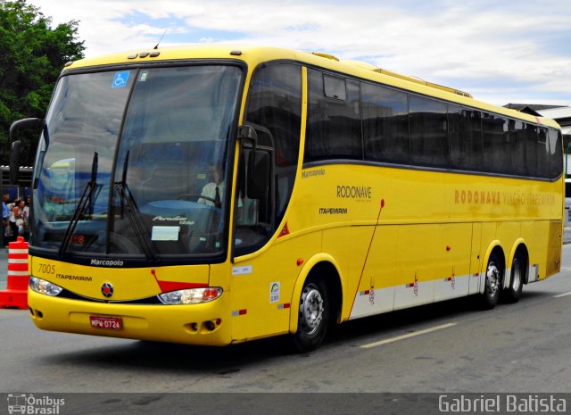 Viação Itapemirim 7005 na cidade de Rio de Janeiro, Rio de Janeiro, Brasil, por Gabriel Batista. Número da foto: #2447364.