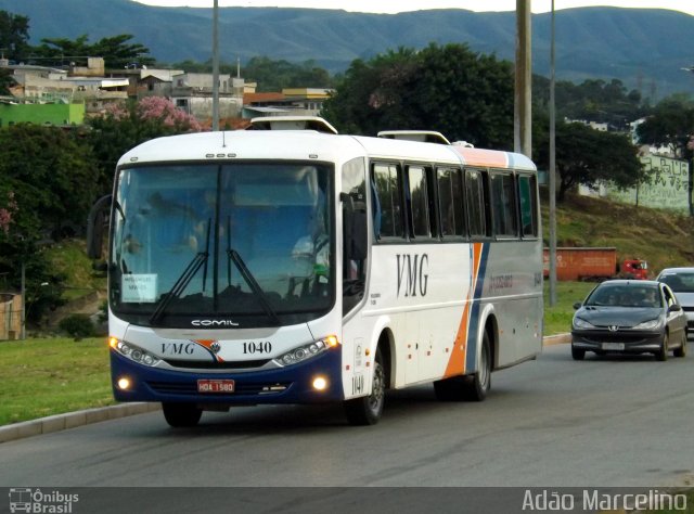 VMG - Viação Minas Gerais 1040 na cidade de Belo Horizonte, Minas Gerais, Brasil, por Adão Raimundo Marcelino. ID da foto: 2447256.