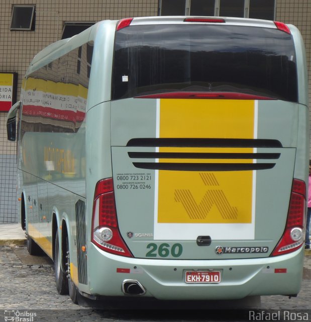 Viação Itapemirim 260 na cidade de Manhuaçu, Minas Gerais, Brasil, por Rafael Rosa. ID da foto: 2447170.