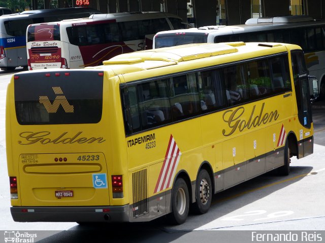 Viação Itapemirim 45233 na cidade de Ribeirão Preto, São Paulo, Brasil, por Fernando Reis. ID da foto: 2448011.