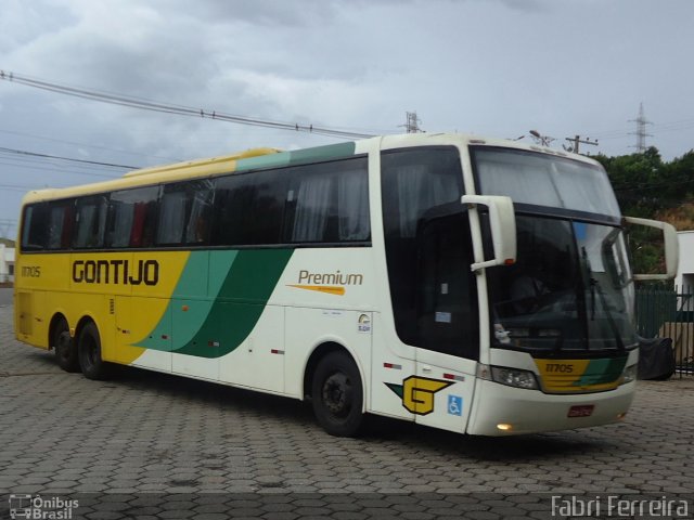 Empresa Gontijo de Transportes 11705 na cidade de Governador Valadares, Minas Gerais, Brasil, por Fabri Ferreira. ID da foto: 2448127.