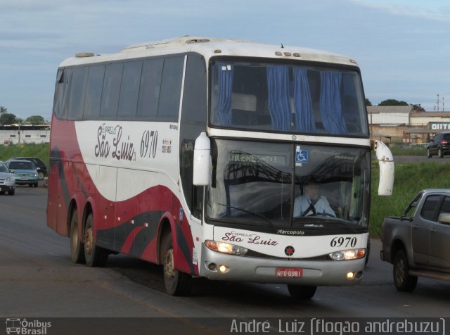 Expresso São Luiz 6970 na cidade de Anápolis, Goiás, Brasil, por André  Luiz. ID da foto: 2449008.