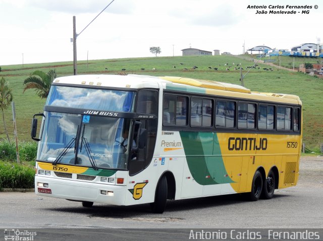 Empresa Gontijo de Transportes 15750 na cidade de João Monlevade, Minas Gerais, Brasil, por Antonio Carlos Fernandes. ID da foto: 2449032.