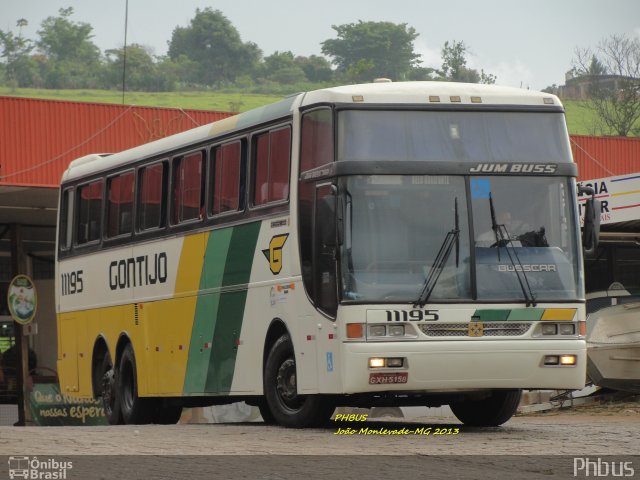 Empresa Gontijo de Transportes 11195 na cidade de João Monlevade, Minas Gerais, Brasil, por Paulo Henrique. ID da foto: 2448538.