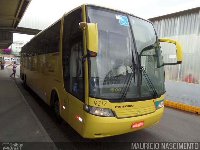 Viação Itapemirim 9517 na cidade de Belo Horizonte, Minas Gerais, Brasil, por Maurício Nascimento. ID da foto: 2448161.