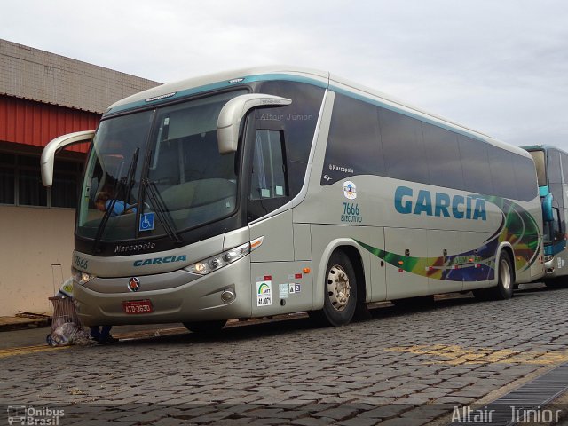 Viação Garcia 7666 na cidade de Londrina, Paraná, Brasil, por Altair Júnior. Número da foto: #2396089.