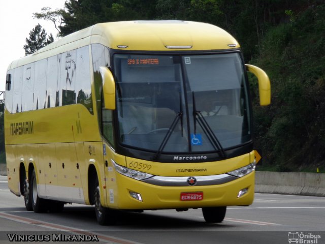 Viação Itapemirim 60599 na cidade de Jacareí, São Paulo, Brasil, por Vinicius Miranda. Número da foto: #2451011.