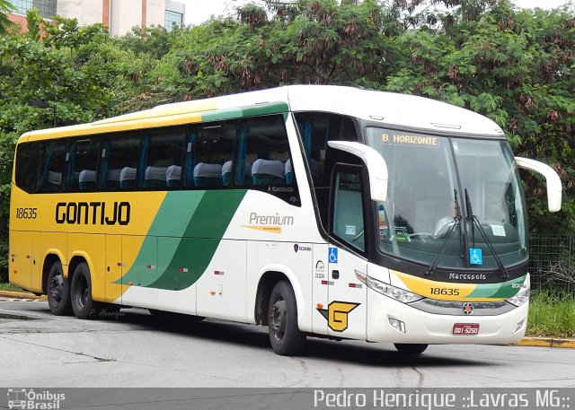 Empresa Gontijo de Transportes 18635 na cidade de São Paulo, São Paulo, Brasil, por Pedro Henrique Gumercindo da Silva. ID da foto: 2450829.