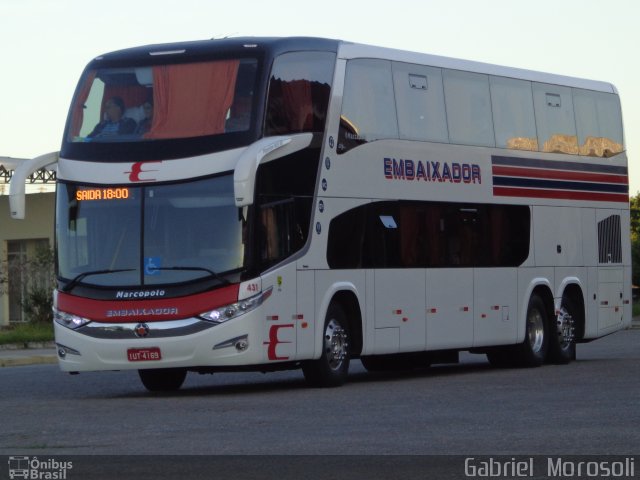 Expresso Embaixador 431 na cidade de Pelotas, Rio Grande do Sul, Brasil, por Gabriel  Morosoli. Número da foto: #2451520.