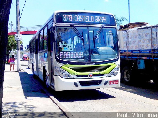 Viação Vila Real B11616 na cidade de Rio de Janeiro, Rio de Janeiro, Brasil, por Paulo Vitor Lima. Número da foto: #2449899.