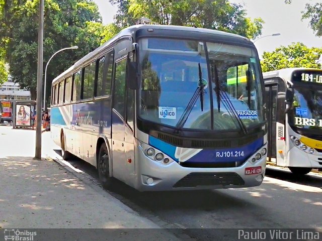 Auto Ônibus Fagundes RJ 101.214 na cidade de Rio de Janeiro, Rio de Janeiro, Brasil, por Paulo Vitor Lima. Número da foto: #2449892.