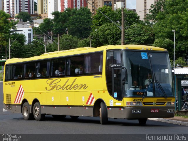 Viação Itapemirim 45233 na cidade de Ribeirão Preto, São Paulo, Brasil, por Fernando Reis. ID da foto: 2450890.