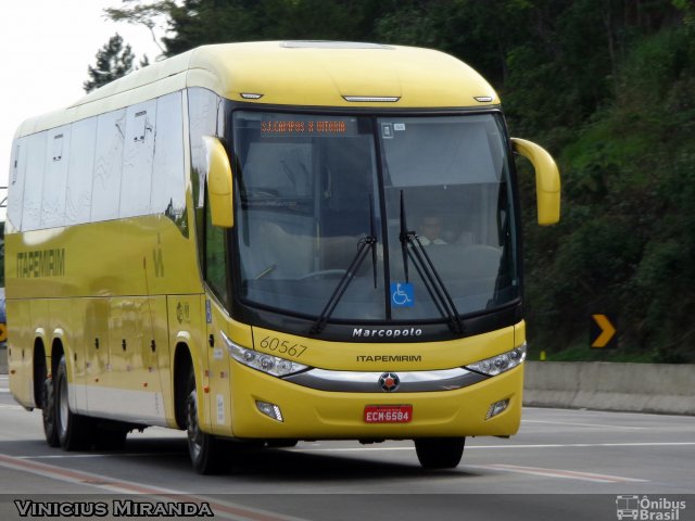 Viação Itapemirim 60567 na cidade de Jacareí, São Paulo, Brasil, por Vinicius Miranda. Número da foto: #2449778.