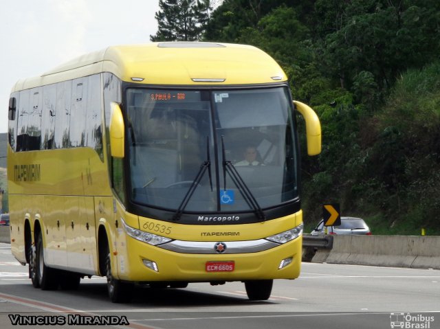 Viação Itapemirim 60535 na cidade de Jacareí, São Paulo, Brasil, por Vinicius Miranda. ID da foto: 2450953.