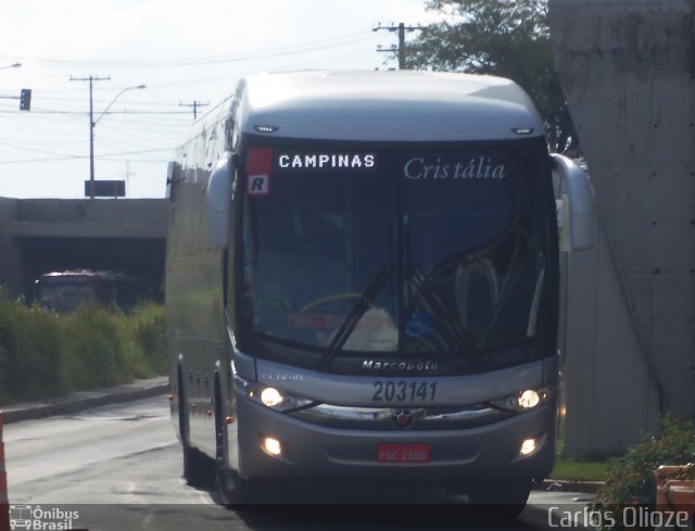 Expresso Cristália 203141 na cidade de Campinas, São Paulo, Brasil, por Carlos  Olioze de Souza. Número da foto: #2450580.