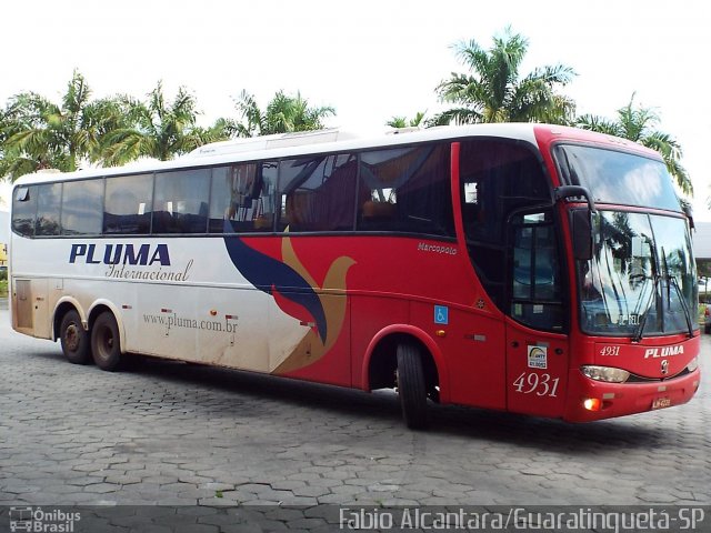Pluma Conforto e Turismo 4931 na cidade de Guaratinguetá, São Paulo, Brasil, por Fabio Alcantara. Número da foto: #2449865.