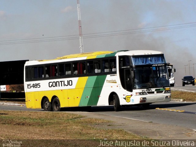 Empresa Gontijo de Transportes 15485 na cidade de Resende, Rio de Janeiro, Brasil, por José Augusto de Souza Oliveira. ID da foto: 2453005.