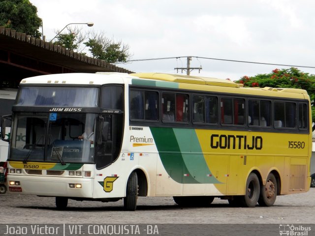 Empresa Gontijo de Transportes 15580 na cidade de Vitória da Conquista, Bahia, Brasil, por João Victor. ID da foto: 2452724.