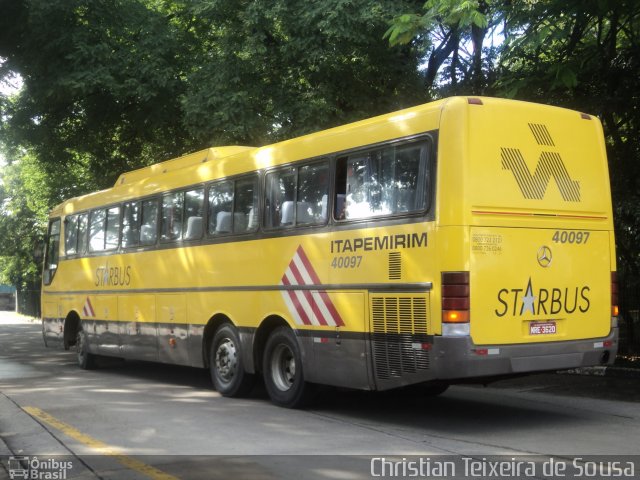 Viação Itapemirim 40097 na cidade de São Paulo, São Paulo, Brasil, por Christian Teixeira de Sousa. Número da foto: #2451984.
