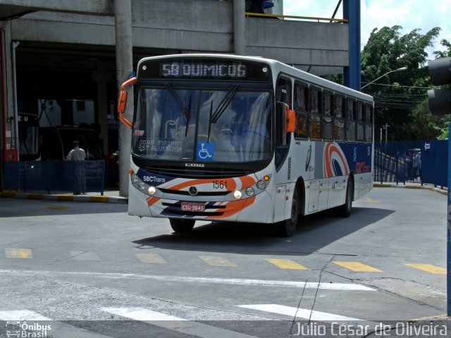 SBC Trans 1561 na cidade de São Bernardo do Campo, São Paulo, Brasil, por Júlio César de Oliveira. Número da foto: #2452083.