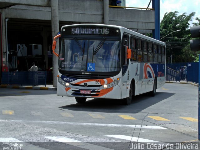 SBC Trans 1561 na cidade de São Bernardo do Campo, São Paulo, Brasil, por Júlio César de Oliveira. ID da foto: 2452083.