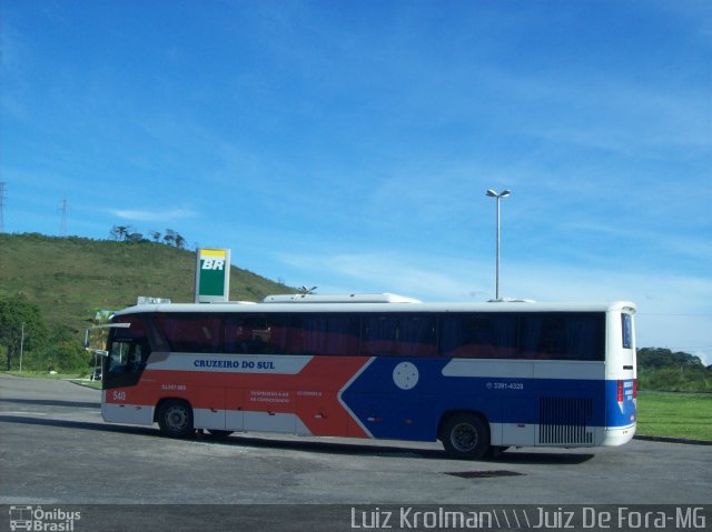 Cruzeiro do Sul Turismo 540 na cidade de Juiz de Fora, Minas Gerais, Brasil, por Luiz Krolman. Número da foto: #2451990.