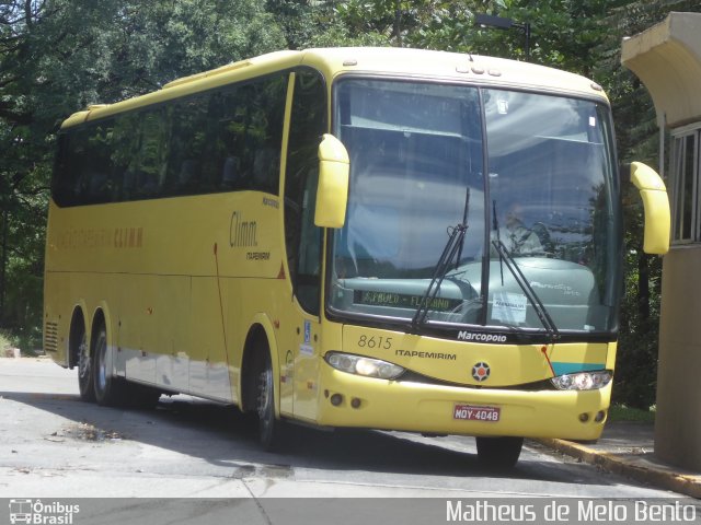 Viação Itapemirim 8615 na cidade de São Paulo, São Paulo, Brasil, por Matheus de Melo Bento. ID da foto: 2397296.