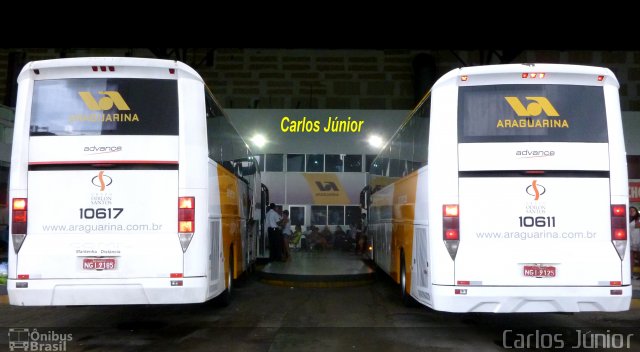 Viação Araguarina 10617 na cidade de Goiânia, Goiás, Brasil, por Carlos Júnior. Número da foto: #2397981.