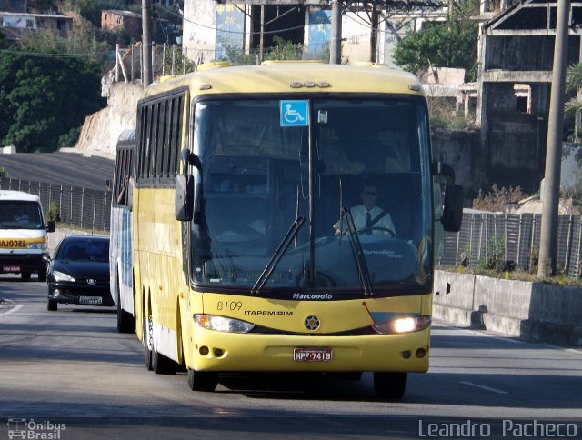 Viação Itapemirim 8109 na cidade de Niterói, Rio de Janeiro, Brasil, por Leandro  Pacheco. ID da foto: 2397212.