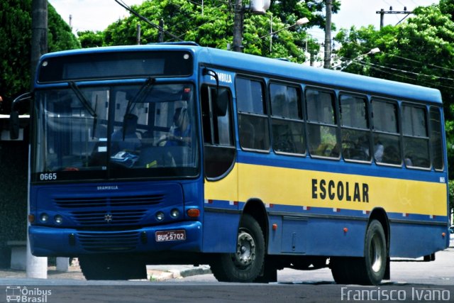 Oswaldo Brambilla Transporte Coletivo 0665 na cidade de Ourinhos, São Paulo, Brasil, por Francisco Ivano. Número da foto: #2398577.