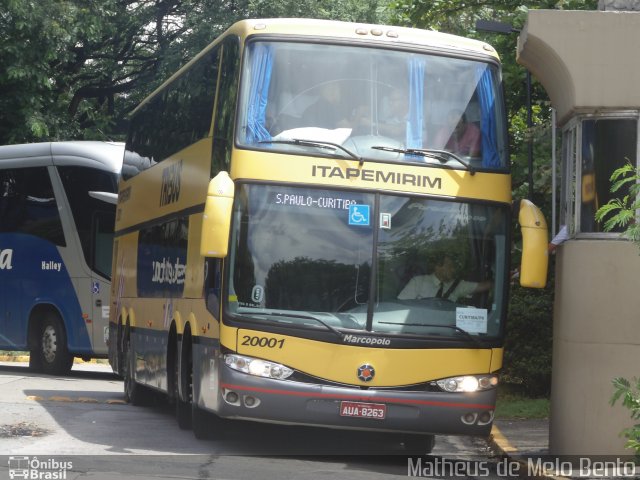 Viação Itapemirim 20001 na cidade de São Paulo, São Paulo, Brasil, por Matheus de Melo Bento. Número da foto: #2397304.