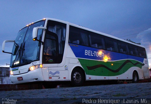 Bel-Tour Transportes e Turismo 327 na cidade de Lavras, Minas Gerais, Brasil, por Pedro Henrique Gumercindo da Silva. Número da foto: #2397240.