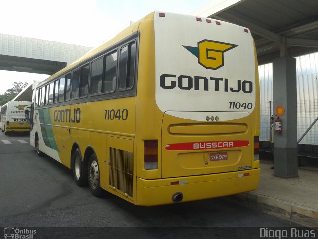 Empresa Gontijo de Transportes 11040 na cidade de Belo Horizonte, Minas Gerais, Brasil, por Diogo Ruas. ID da foto: 2398106.