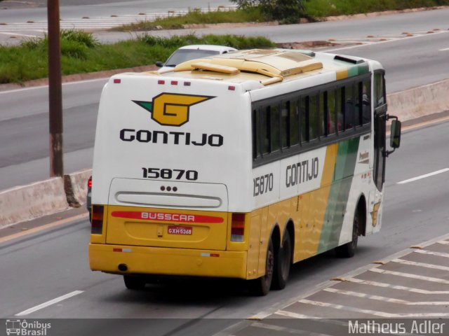 Empresa Gontijo de Transportes 15870 na cidade de Belo Horizonte, Minas Gerais, Brasil, por Matheus Adler. ID da foto: 2400661.