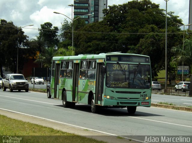 Bettania Ônibus 7420 na cidade de Belo Horizonte, Minas Gerais, Brasil, por Adão Raimundo Marcelino. ID da foto: 2400688.