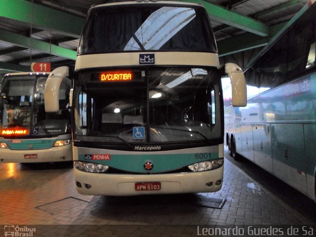 Empresa de Ônibus Nossa Senhora da Penha 6001 na cidade de Resende, Rio de Janeiro, Brasil, por Leonardo Guedes de Sá. Número da foto: #2399257.