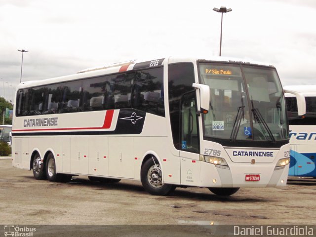 Auto Viação Catarinense 2765 na cidade de Florianópolis, Santa Catarina, Brasil, por Daniel Guardiola. ID da foto: 2400406.