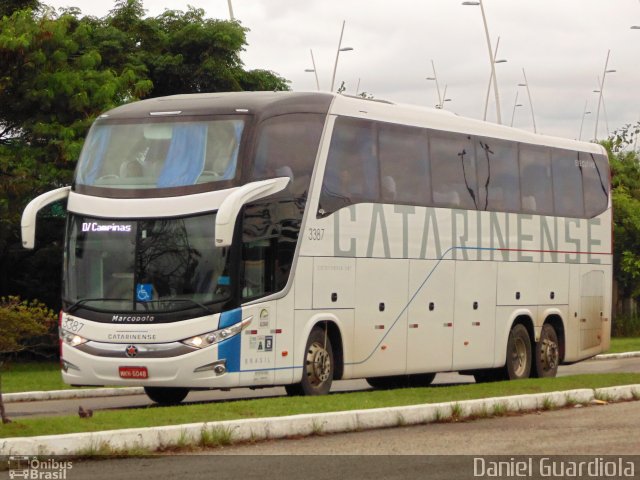 Auto Viação Catarinense 3387 na cidade de Florianópolis, Santa Catarina, Brasil, por Daniel Guardiola. Número da foto: #2400423.