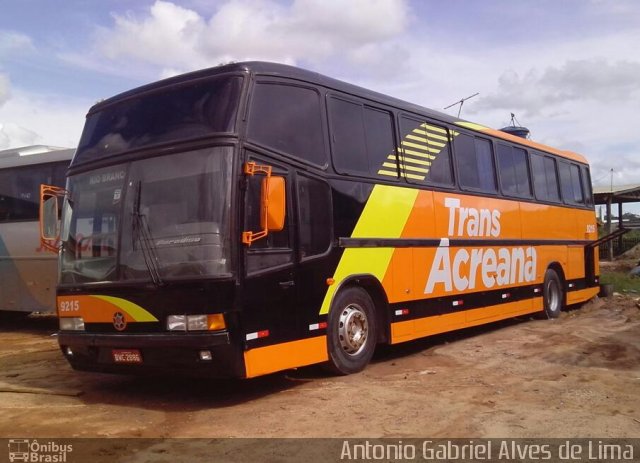 Empresa de Transporte Coletivo Trans Acreana 9215 na cidade de Rio Branco, Acre, Brasil, por Antonio Gabriel Alves de Lima. ID da foto: 2400067.