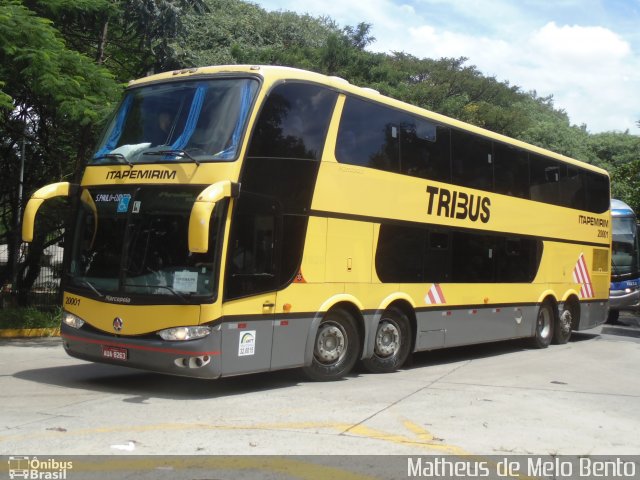 Viação Itapemirim 20001 na cidade de São Paulo, São Paulo, Brasil, por Matheus de Melo Bento. Número da foto: #2399014.