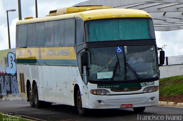 Nacional Expresso 16385 na cidade de Marília, São Paulo, Brasil, por Francisco Ivano. Número da foto: #2398880.
