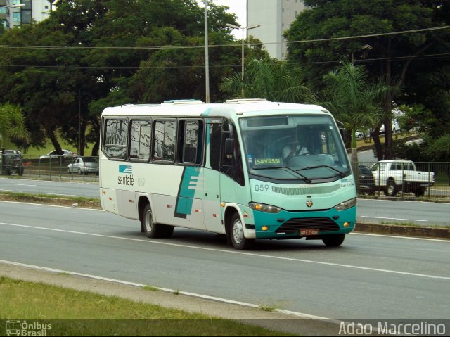 Santa Fé Transportes 059 na cidade de Belo Horizonte, Minas Gerais, Brasil, por Adão Raimundo Marcelino. Número da foto: #2400609.