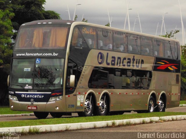 Lancatur Transporte e Turismo 21290 na cidade de Florianópolis, Santa Catarina, Brasil, por Daniel Guardiola. Número da foto: #2400355.