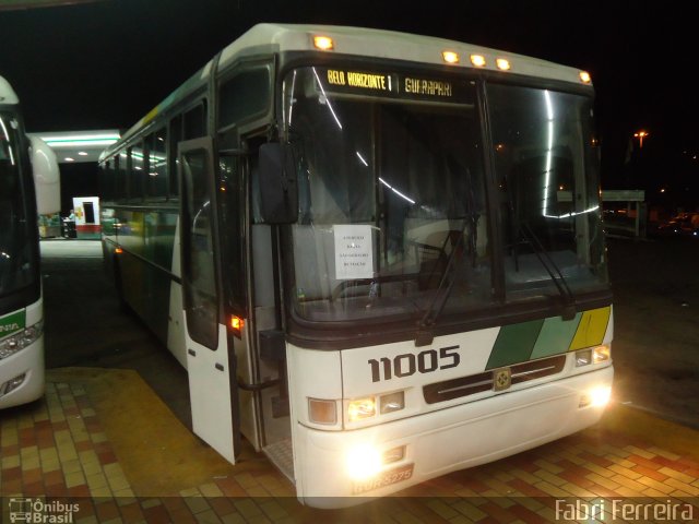 Empresa Gontijo de Transportes 11005 na cidade de João Monlevade, Minas Gerais, Brasil, por Fabri Ferreira. ID da foto: 2399800.