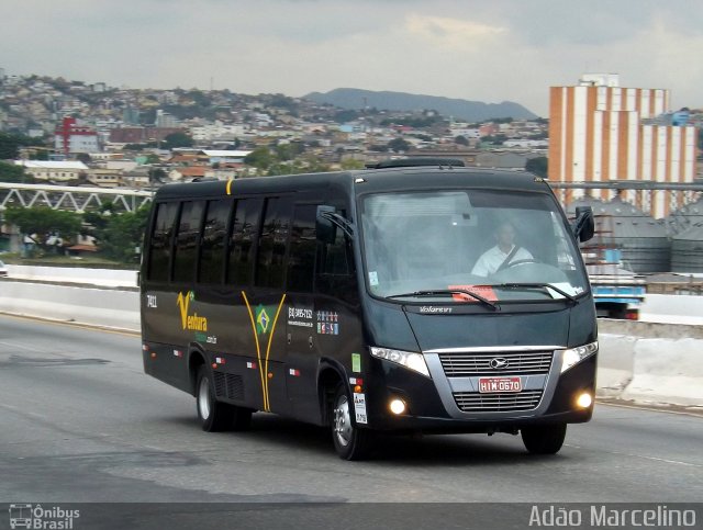 Ventura Turismo 7411 na cidade de Belo Horizonte, Minas Gerais, Brasil, por Adão Raimundo Marcelino. ID da foto: 2402708.