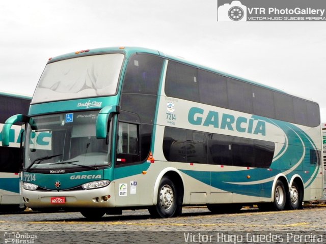Viação Garcia 7214 na cidade de Londrina, Paraná, Brasil, por Victor Hugo Guedes Pereira. Número da foto: #2402661.