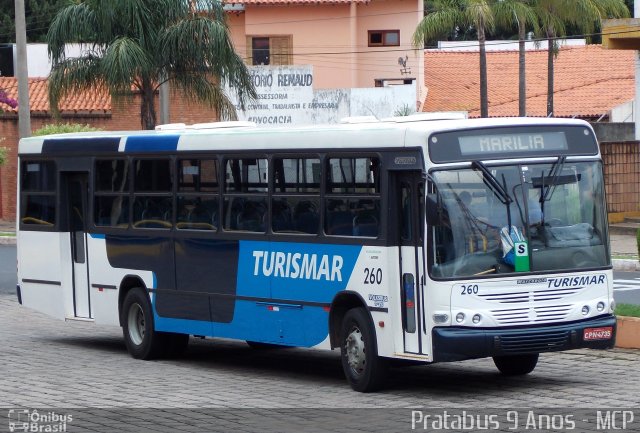 Turismar Transporte e Turismo 260 na cidade de Garça, São Paulo, Brasil, por Cristiano Soares da Silva. ID da foto: 2402936.