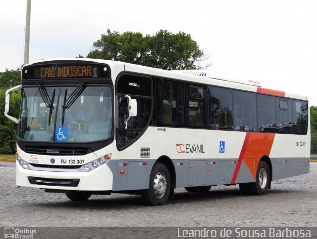 Evanil Transportes e Turismo RJ 132.007 na cidade de Nova Iguaçu, Rio de Janeiro, Brasil, por Leandro de Sousa Barbosa. Número da foto: #2404901.